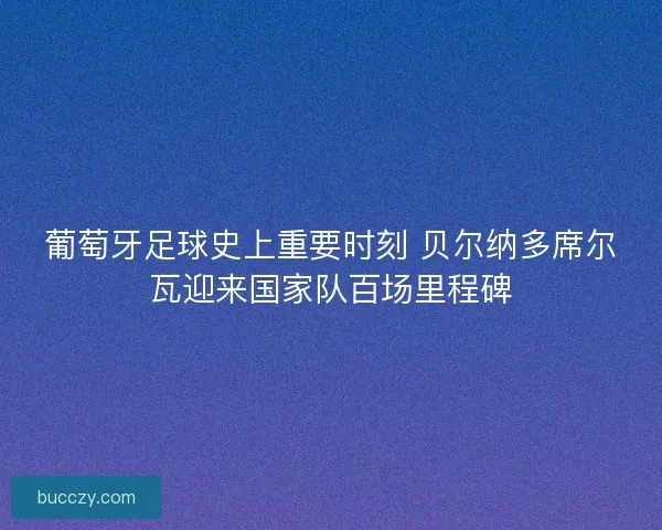 葡萄牙足球史上重要时刻 贝尔纳多席尔瓦迎来国家队百场里程碑 葡萄牙足球史上重要时刻 贝尔纳多席尔瓦迎来国家队百场里程碑